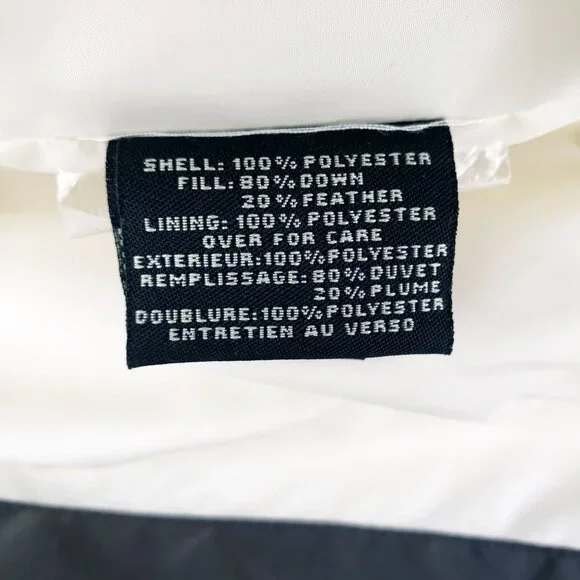 Cole Haan Women's Large Fill 80% Down, 20% Feather Coat Ivory Cream Jacket EUC - Picture 6 of 16